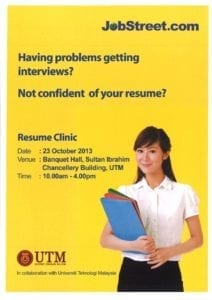 resume poster