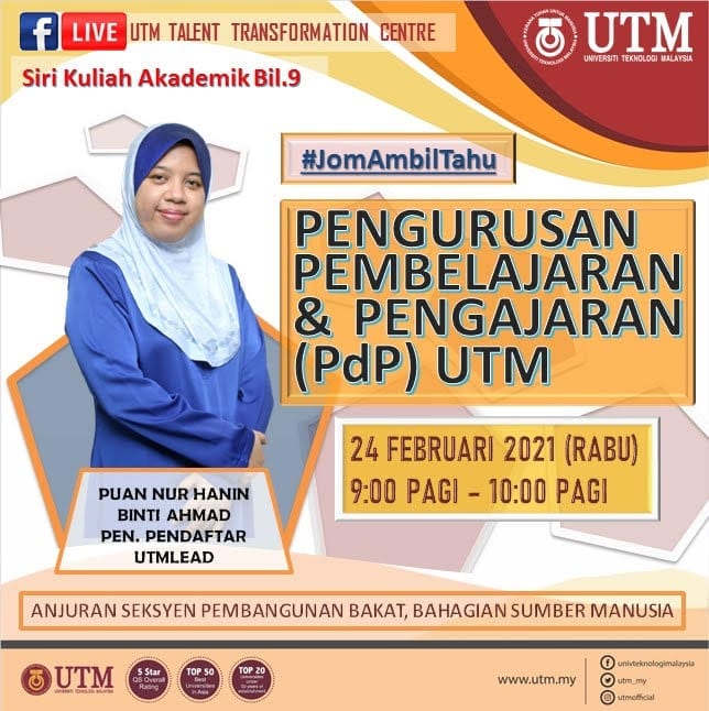 Siri Kuliah Akademik Bil 9 Pengurusan Pembelajaran Pengajaran Pdp Utm Calendar Events