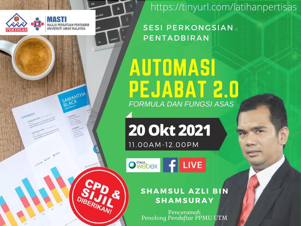 Sesi Perkongsian Pentadbir Automasi Pejabat 2.0: Formula Dan 