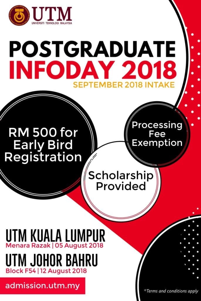 UTM Postgraduate Info Day (for Sept 2018 intake) | Staff